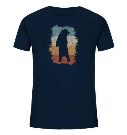 Retro Bären-Silhouette - Kids Organic Shirt