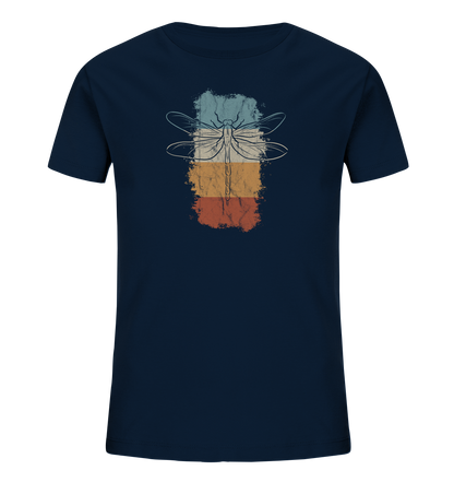 Retro Kunst Libelle | Vintage Dragonfly - Kids Organic Shirt