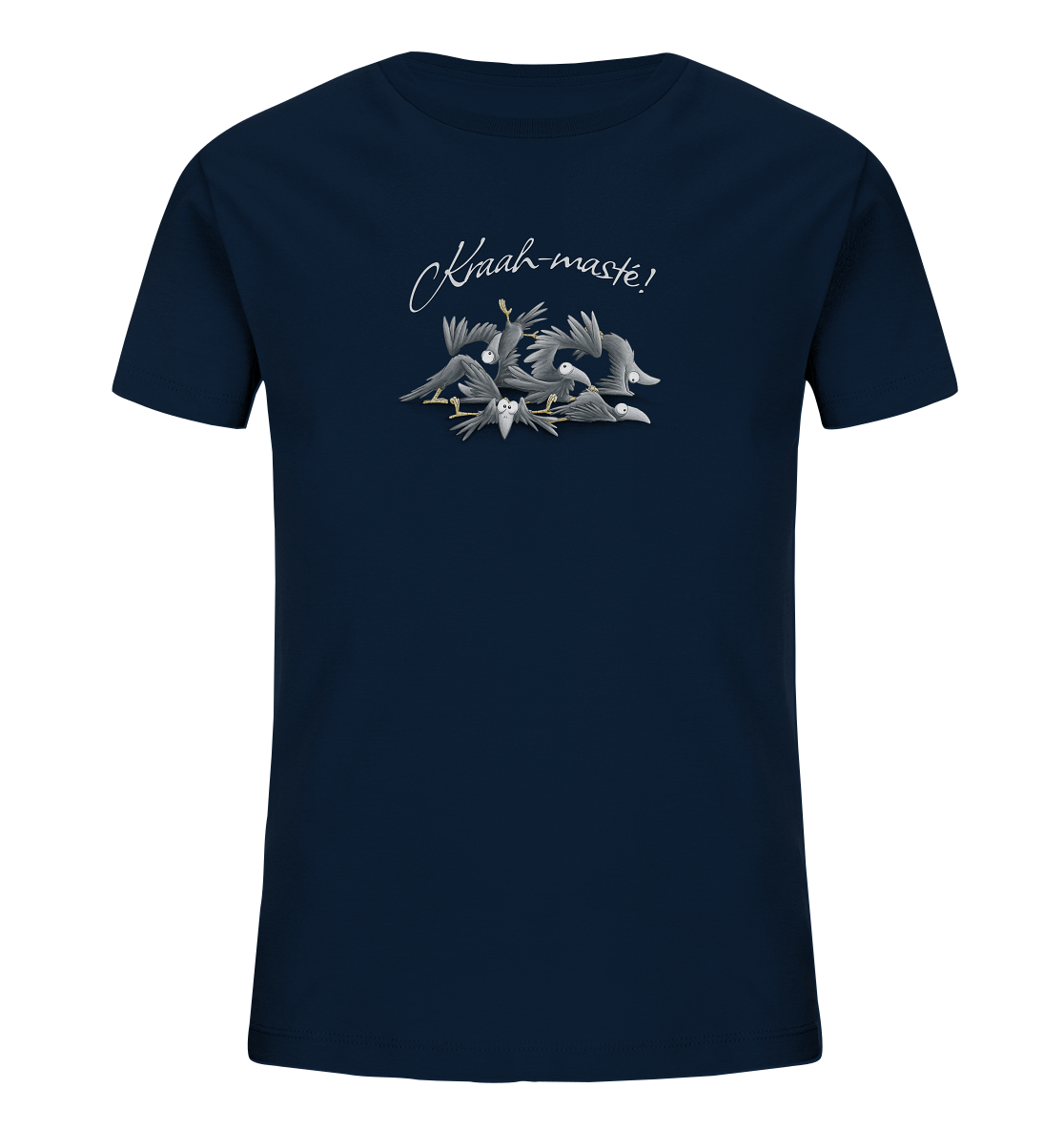 Kraah-masté! Yoga Raben Krähen - Kids Organic Shirt