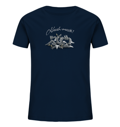 Kraah-masté! Yoga Raben Krähen - Kids Organic Shirt