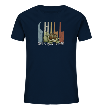 Gechillt gemütliche Schildkröte - Kids Organic Shirt