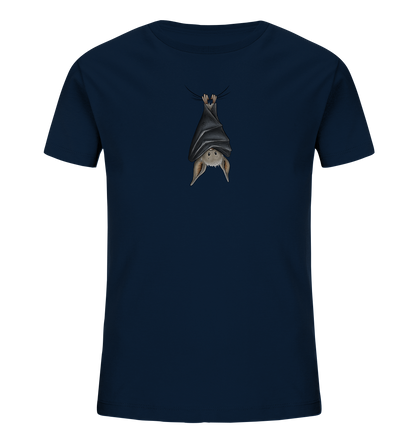 Lustig chillende Fledermaus - Kids Organic Shirt