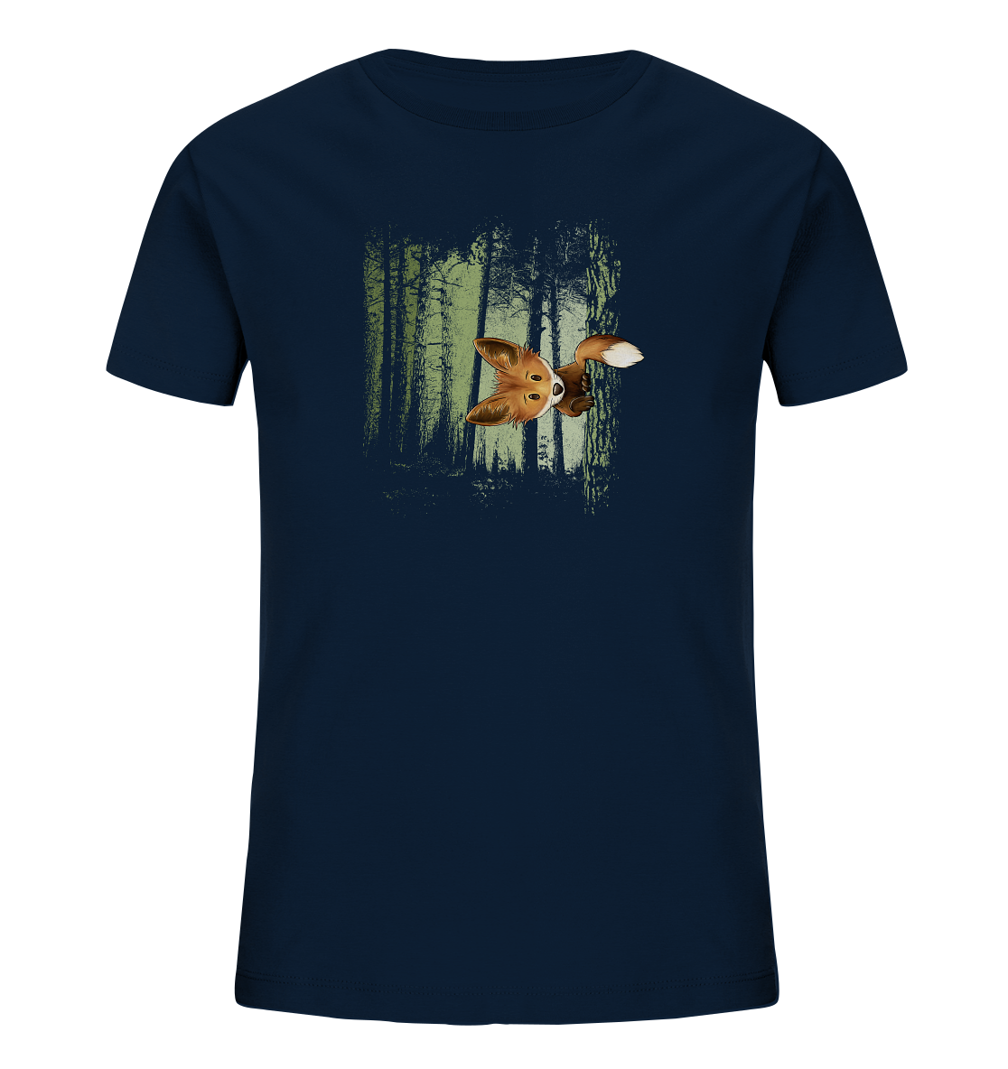 Fuchs im Zwielicht-Wald - Kids Organic Shirt