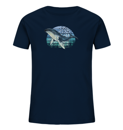Retro Unterwasser Buckelwal - Kids Organic Shirt