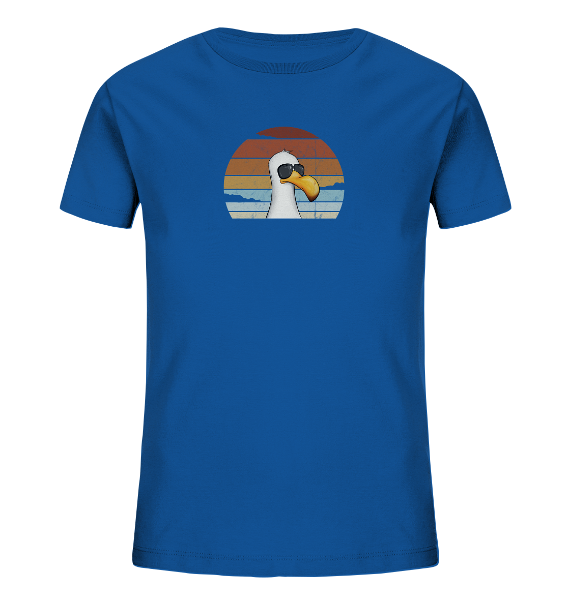 Cool lässige Retro Möwe - Kids Organic Shirt