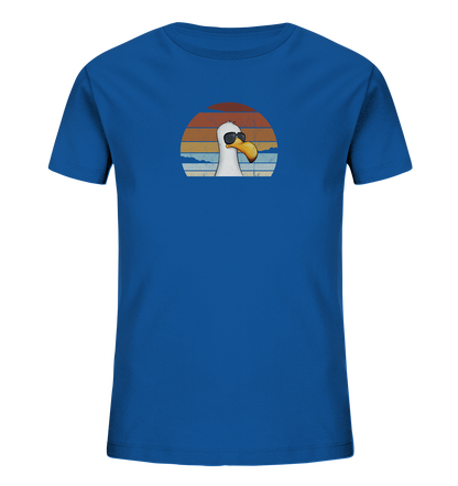Cool lässige Retro Möwe - Kids Organic Shirt