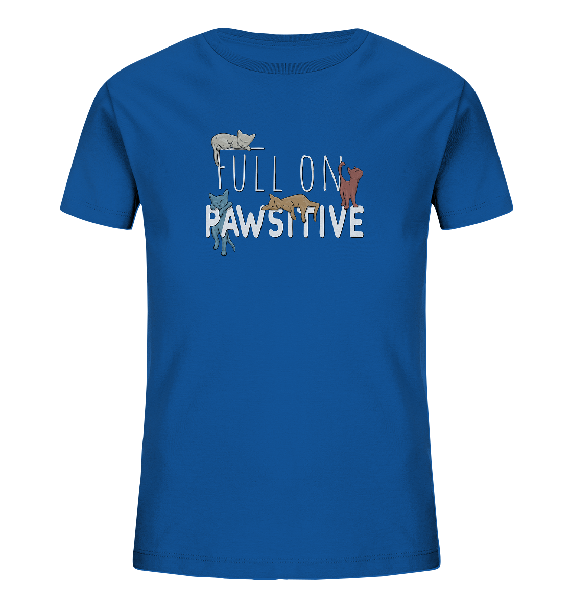 Full On Pawsitive! Gechillte Katzen - Kids Organic Shirt