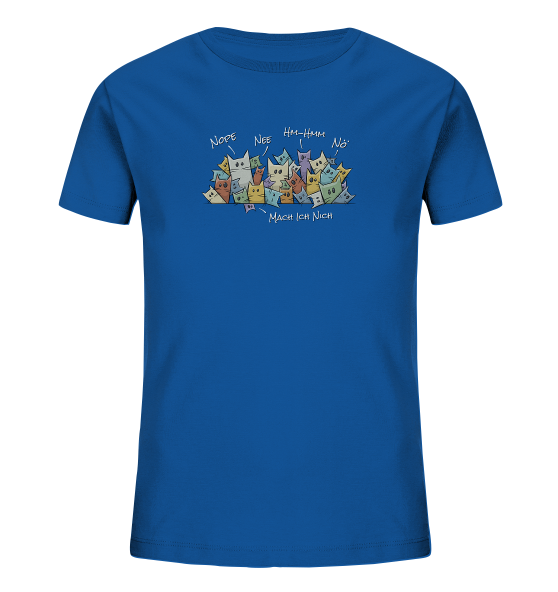 Nope, Nee, Nö Katzen - Kids Organic Shirt