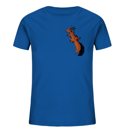 Süßes Eichhörnchen klettert - Kids Organic Shirt