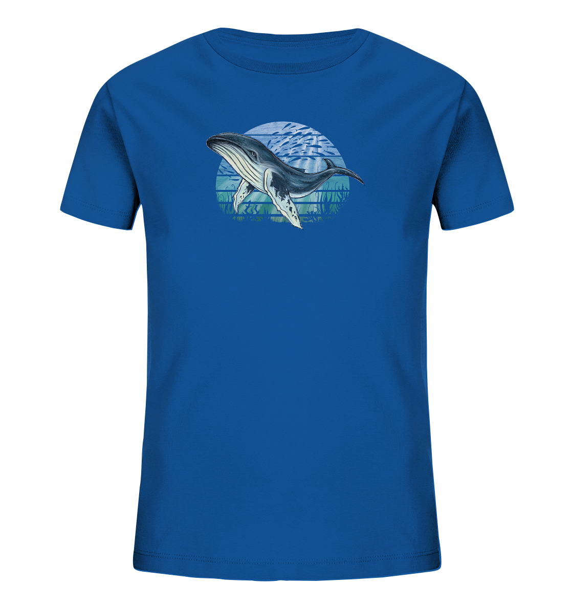 Retro Unterwasser Buckelwal - Kids Organic Shirt