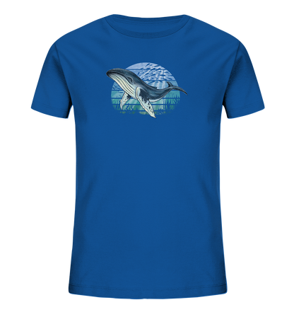 Retro Unterwasser Buckelwal - Kids Organic Shirt