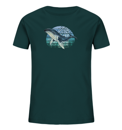 Retro Unterwasser Buckelwal - Kids Organic Shirt