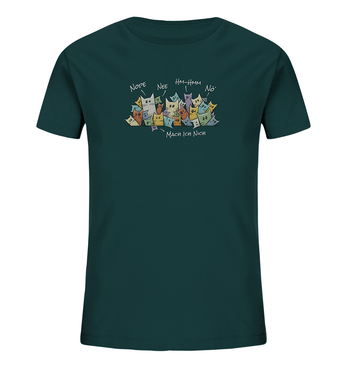 Nope, Nee, Nö Katzen - Kids Organic Shirt