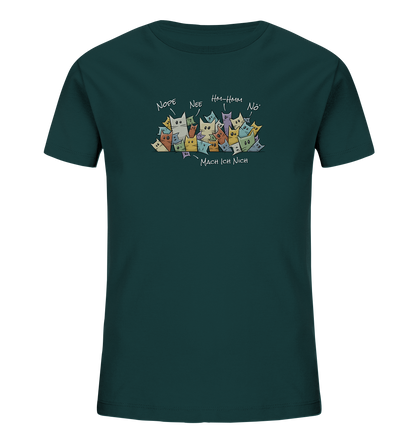 Nope, Nee, Nö Katzen - Kids Organic Shirt