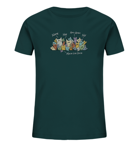 Nope, Nee, Nö Katzen - Kids Organic Shirt