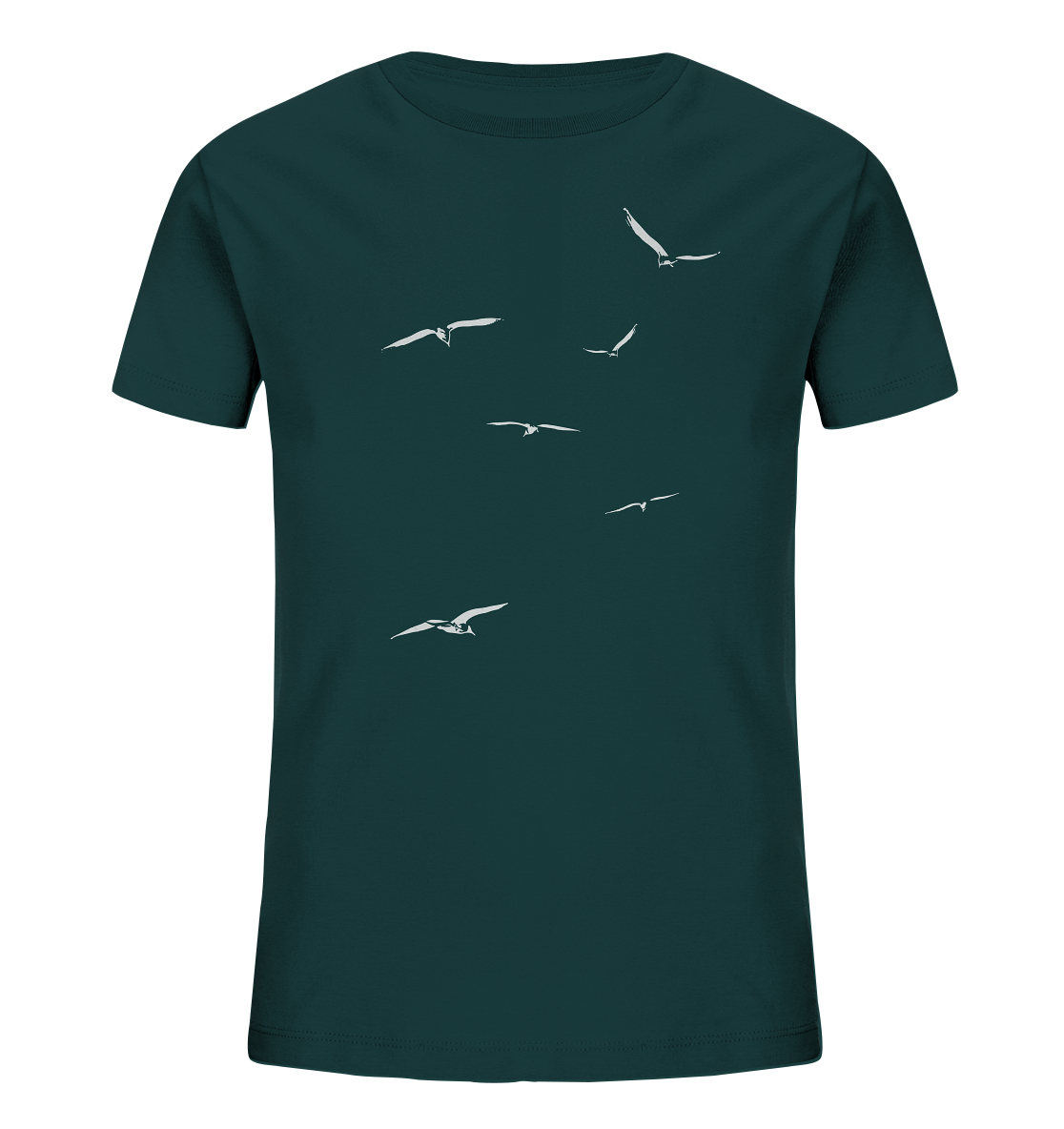 Vogelschwarm – Traum vom Fliegen - Kids Organic Shirt