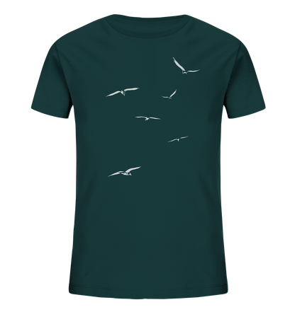 Vogelschwarm – Traum vom Fliegen - Kids Organic Shirt