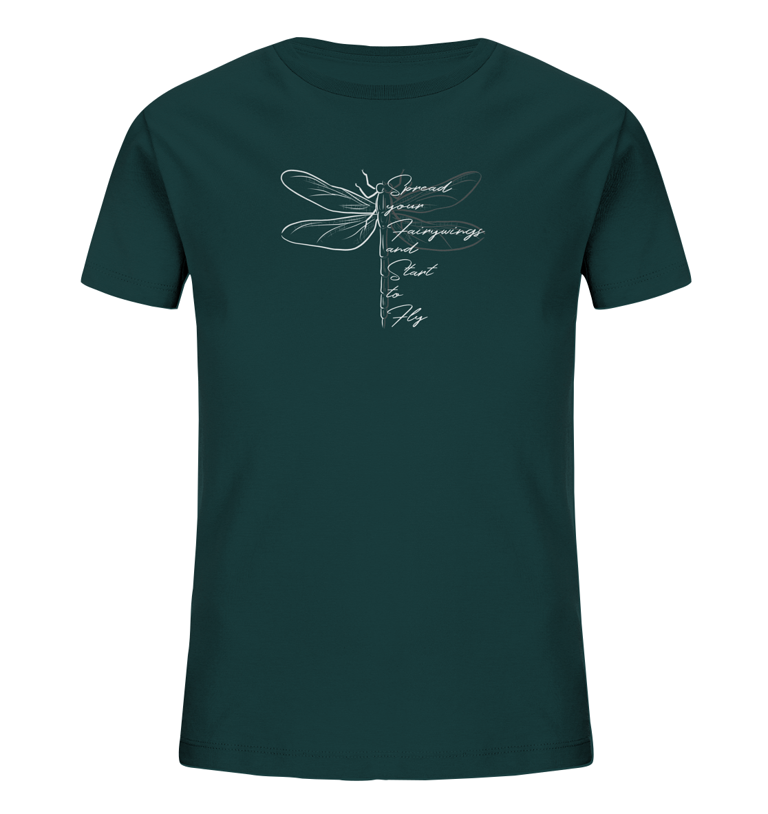 Breite die Flügel aus und flieg los | Libelle - Kids Organic Shirt