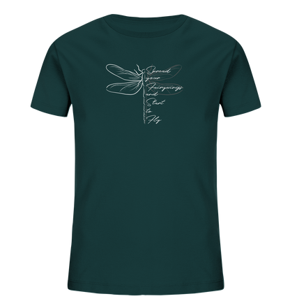 Breite die Flügel aus und flieg los | Libelle - Kids Organic Shirt
