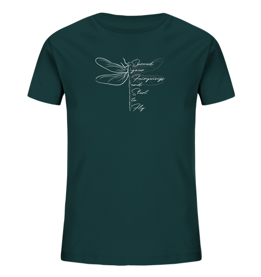 Breite die Flügel aus und flieg los | Libelle - Kids Organic Shirt