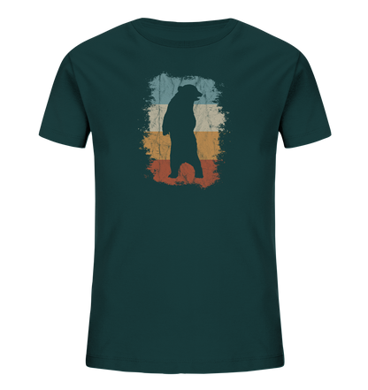 Retro Bären-Silhouette - Kids Organic Shirt