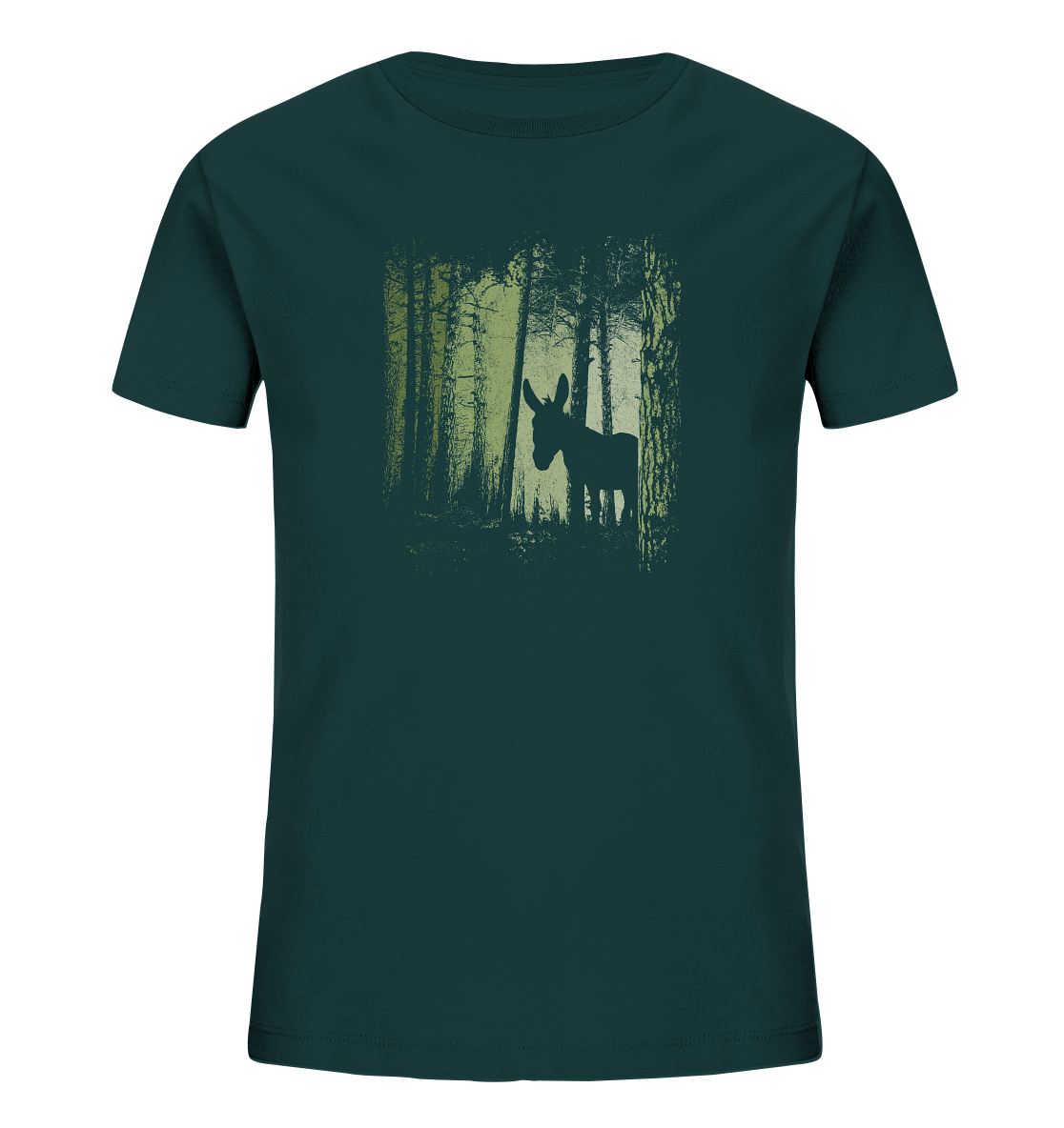 Esel im Zwielicht-Wald - Kids Organic Shirt