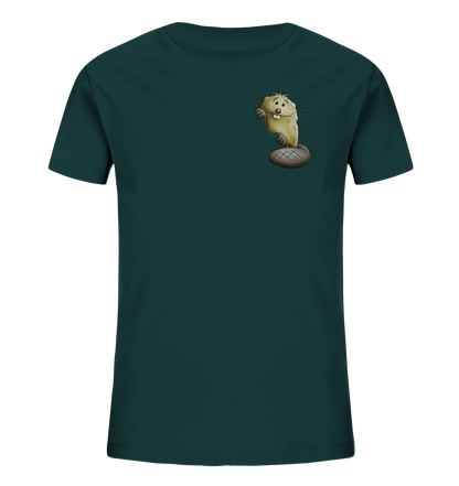 Lustiger frecher Biber - Kids Organic Shirt