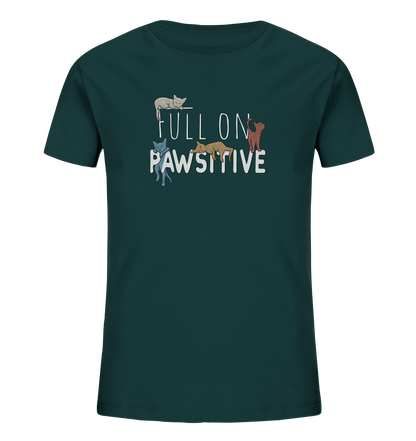 Full On Pawsitive! Gechillte Katzen - Kids Organic Shirt