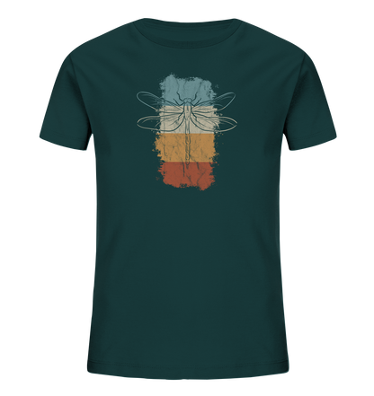 Retro Kunst Libelle | Vintage Dragonfly - Kids Organic Shirt