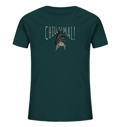 Chill Mal gemütliche Fledermaus - Kids Organic Shirt