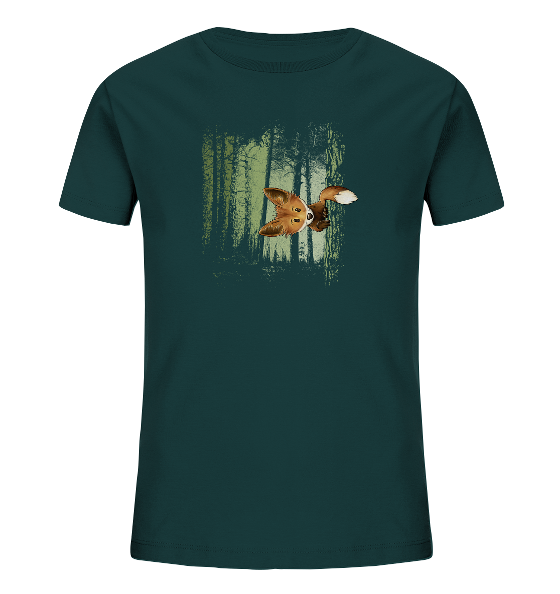 Fuchs im Zwielicht-Wald - Kids Organic Shirt