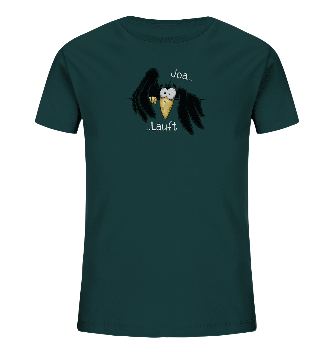 Joa Läuft Krähe gechillter Rabe - Kids Organic Shirt