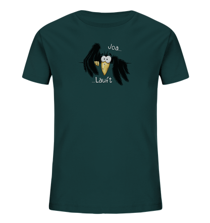Joa Läuft Krähe gechillter Rabe - Kids Organic Shirt