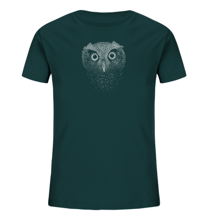 Eule Kritzelkunst Illustration - Kids Organic Shirt