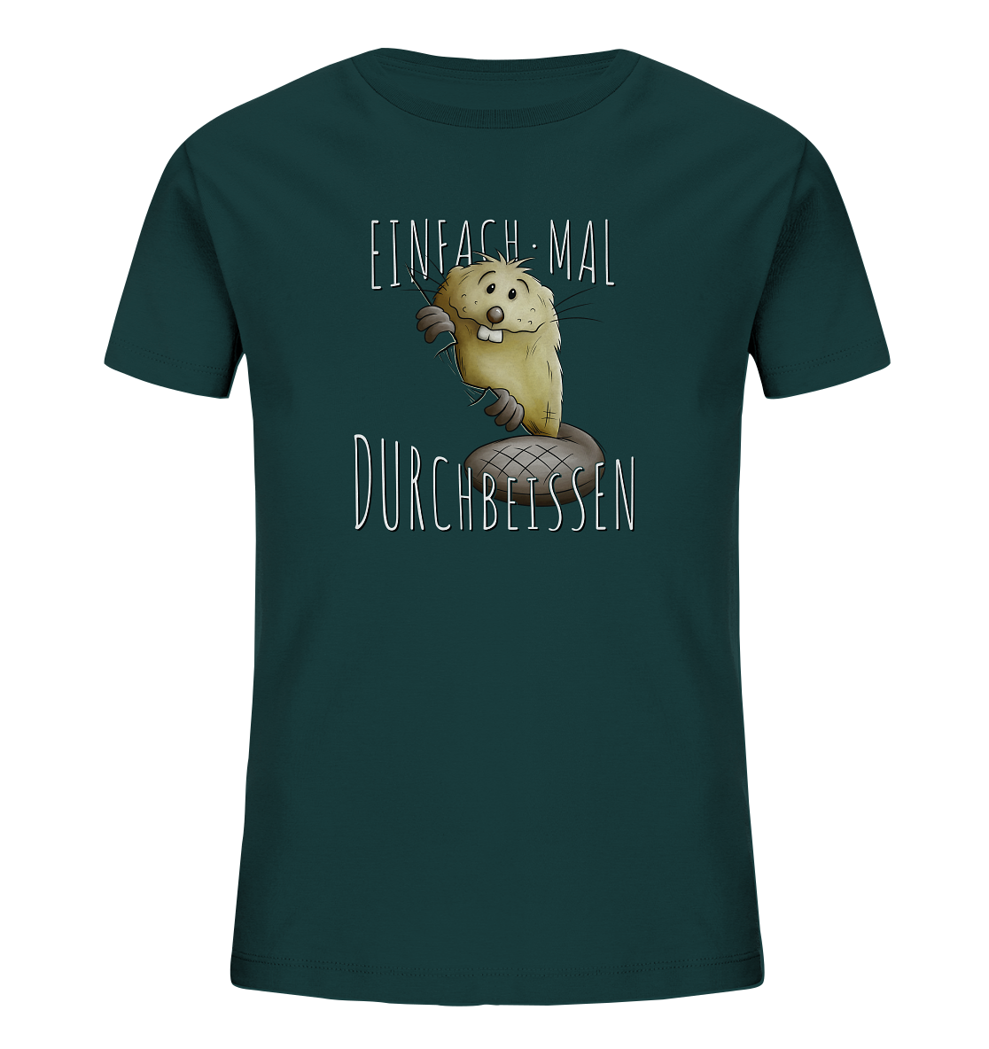 Einfach mal Durchbeissen Biber - Kids Organic Shirt