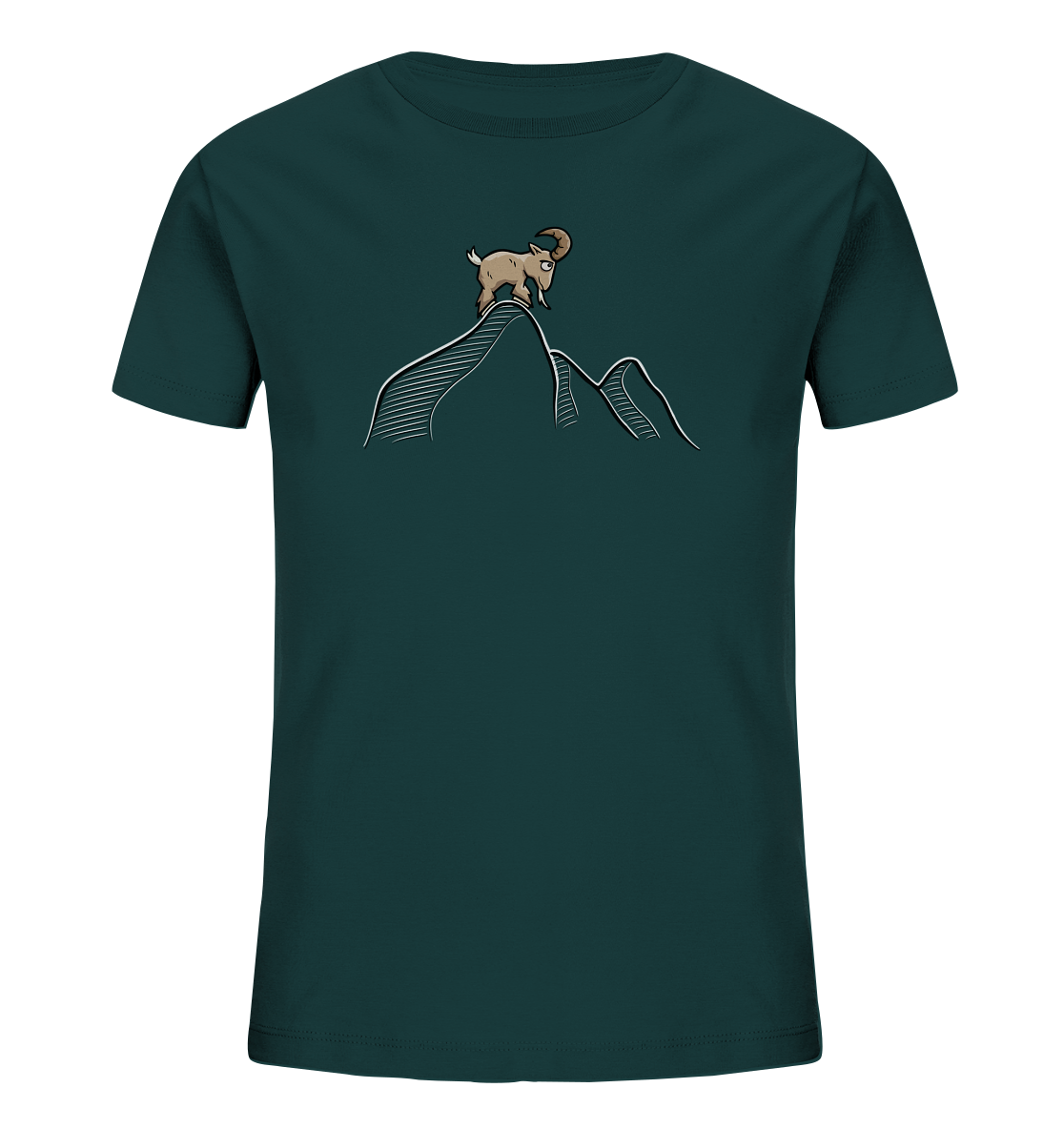 Ziegenbock in den Bergen - Kids Organic Shirt