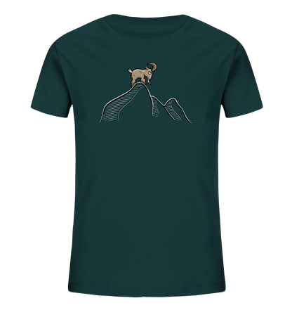Ziegenbock in den Bergen - Kids Organic Shirt