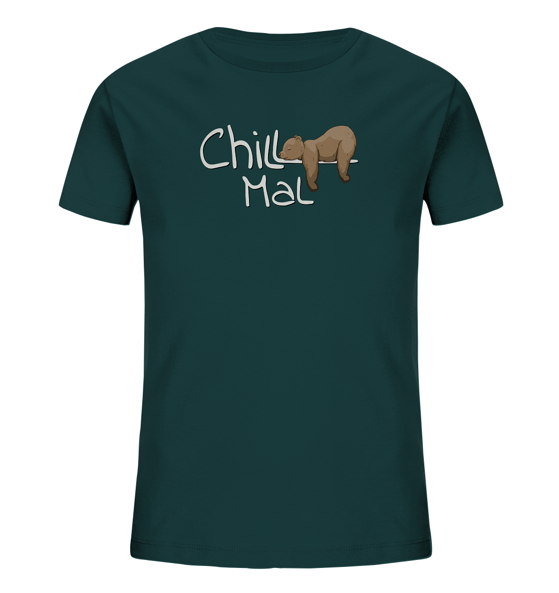 Chill Mal schläfriger Braunbär - Kids Organic Shirt