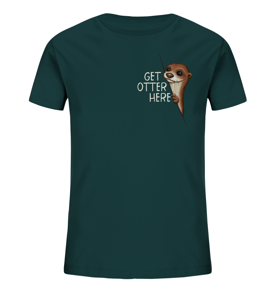 Get Otter Here | Lustiger Otter Kalauer - Kids Organic Shirt