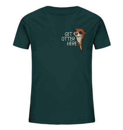 Get Otter Here | Lustiger Otter Kalauer - Kids Organic Shirt