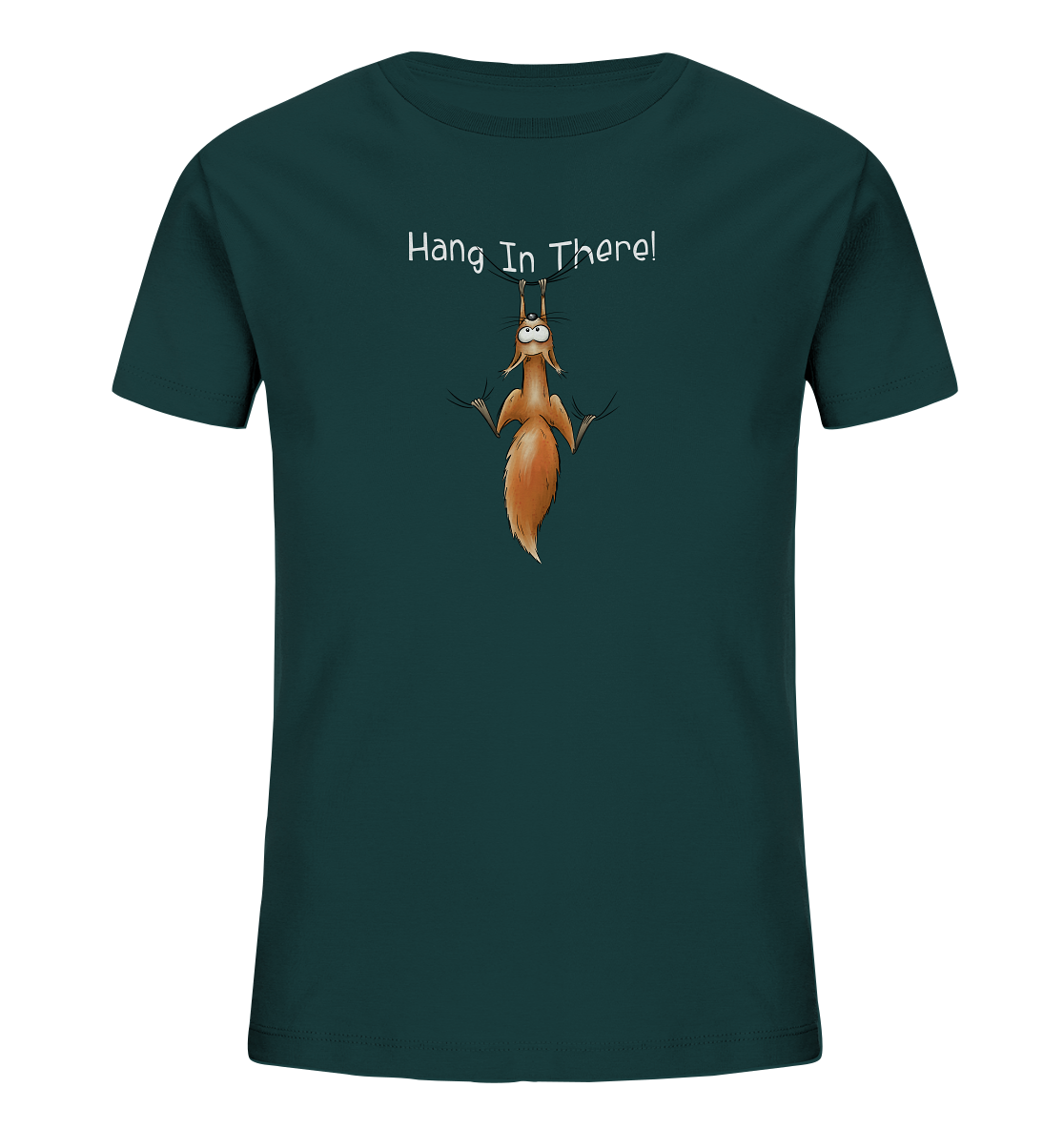 Hang In There | Lässiges Eichhörnchen - Kids Organic Shirt