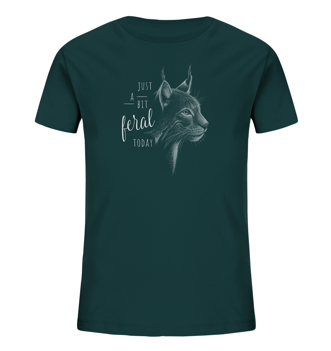 Just A Bit Feral Today! Wildkatze - Kids Organic Shirt