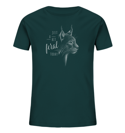 Just A Bit Feral Today! Wildkatze - Kids Organic Shirt