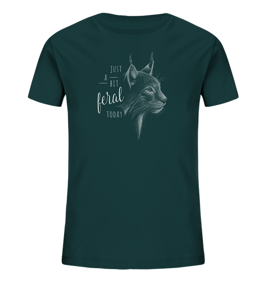 Just A Bit Feral Today! Wildkatze - Kids Organic Shirt