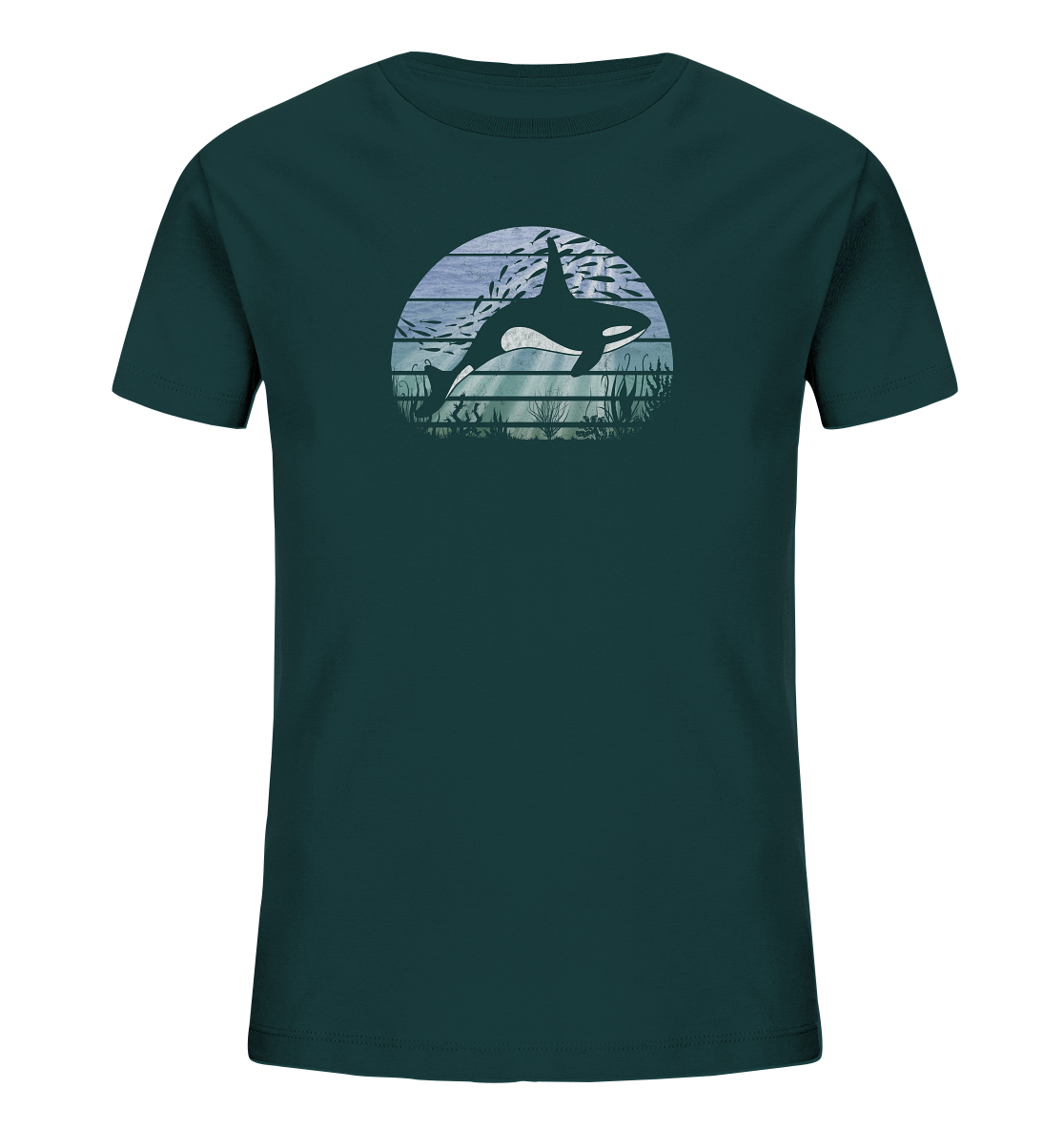 Retro Tiefsee Schwertwal Orca - Kids Organic Shirt