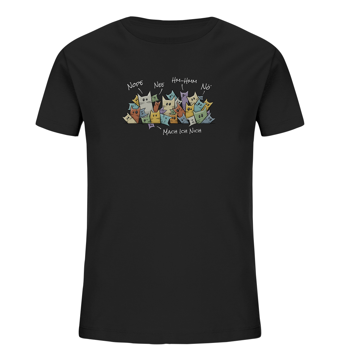 Nope, Nee, Nö Katzen - Kids Organic Shirt