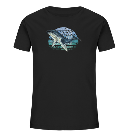 Retro Unterwasser Buckelwal - Kids Organic Shirt