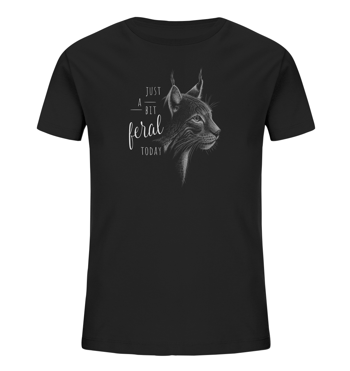 Just A Bit Feral Today! Wildkatze - Kids Organic Shirt