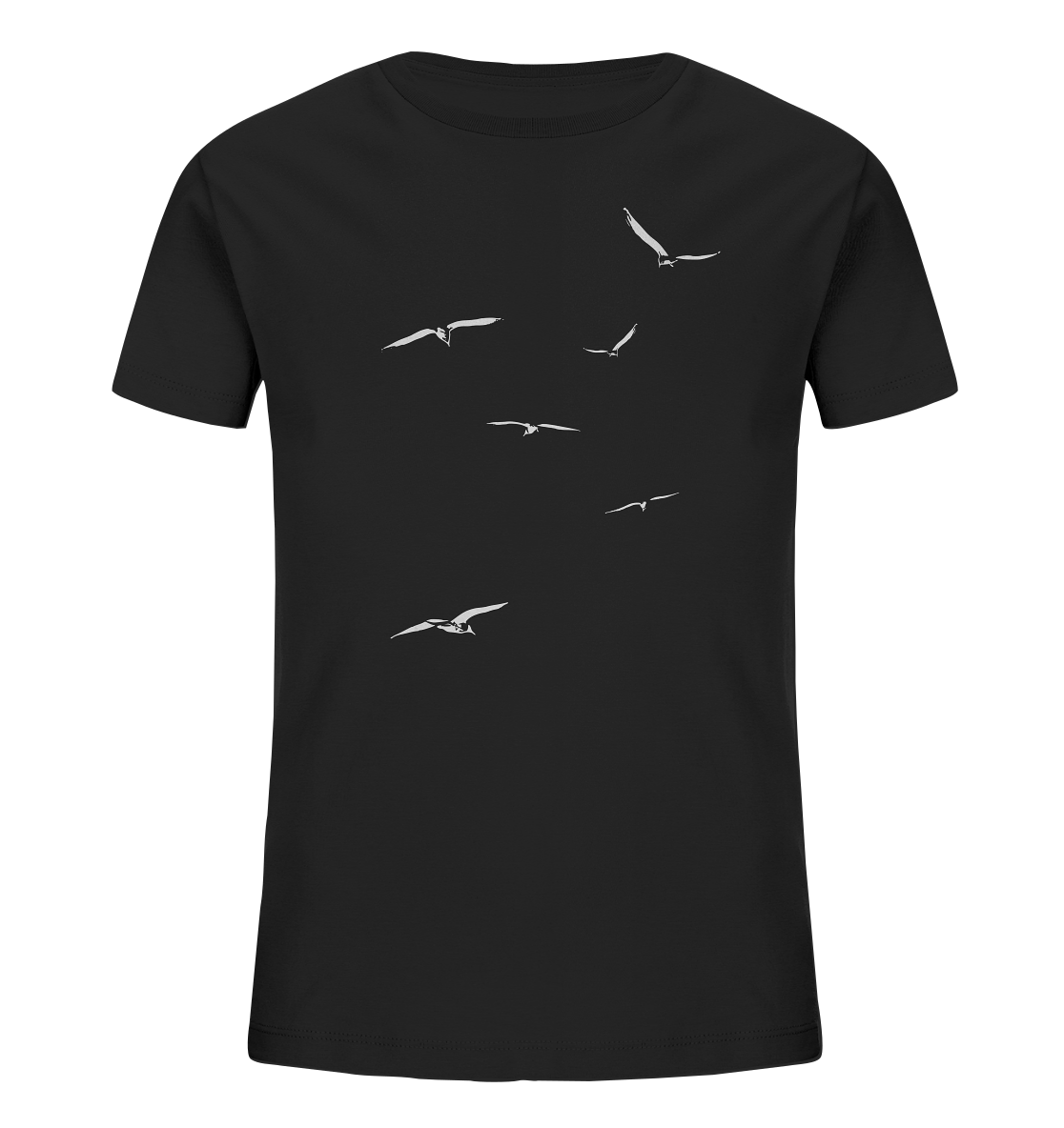 Vogelschwarm – Traum vom Fliegen - Kids Organic Shirt