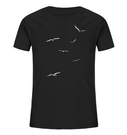 Vogelschwarm – Traum vom Fliegen - Kids Organic Shirt